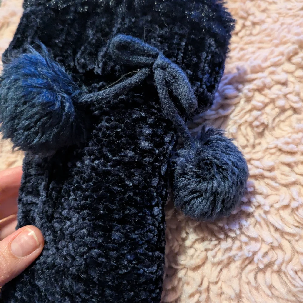 Jane And Bleecker Cozy Pom Pom Sock Slippers!
